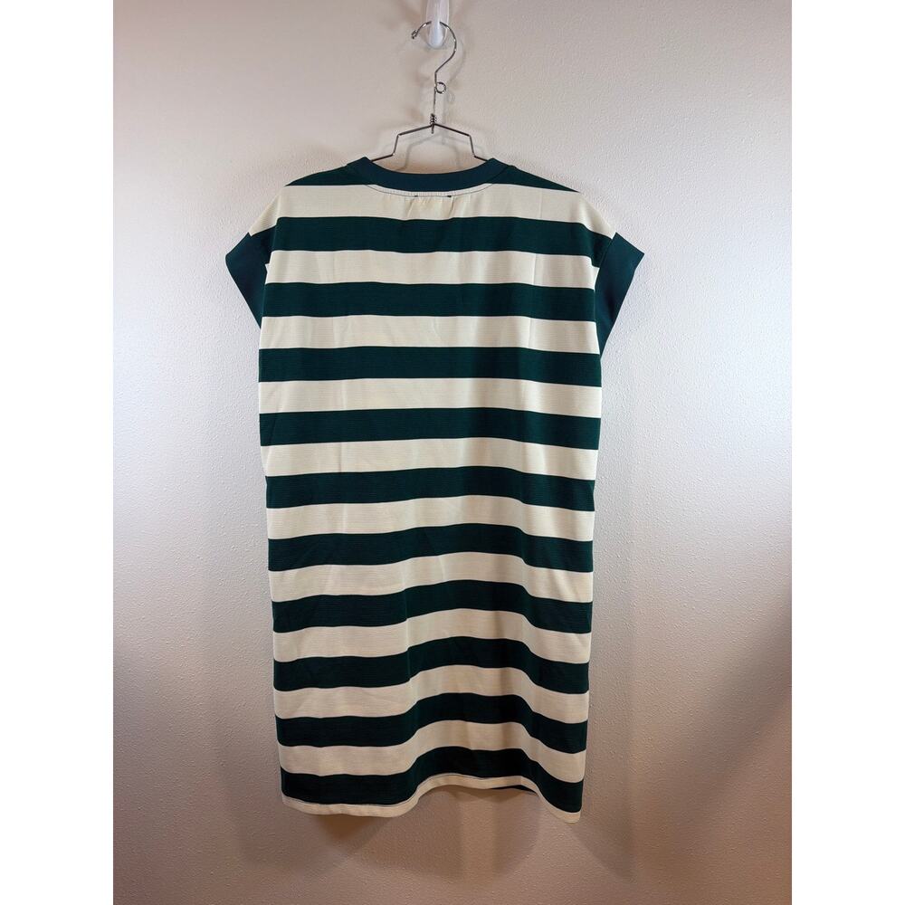 Entro 
Forest Green Stripe Cap Sleeve Mini Dress - - Picture 3 of 4